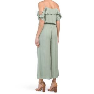 CeCe Pants - CeCe Ruffle Cropped Jumpsuit CeCe Pants - CeCe Ruffle Cropped Jumpsuit